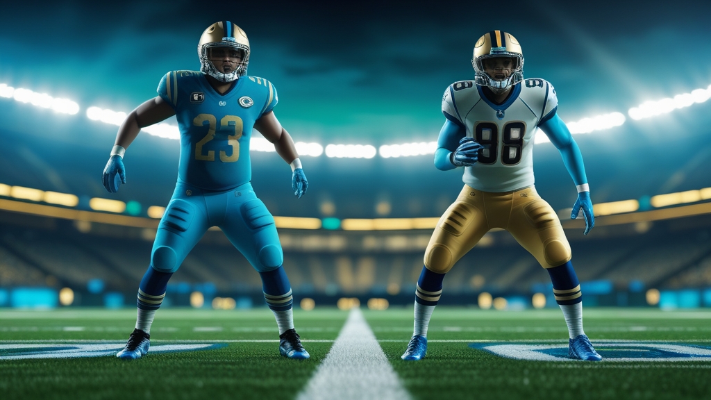 two football teams lineup prediction concept